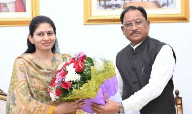 मुख्यमंत्री श्री विष्णु देव साय से केंद्रीय राज्य मंत्री सुश्री रक्षा खडसे की सौजन्य मुलाकात, खेल प्रतिभाओं को राष्ट्रीय मंच देने पर जोर